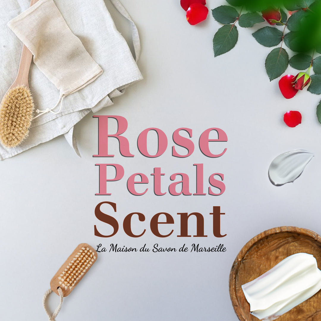 Scrub Soap Bar with Crushed Rose petals and Organic Shea Butter - 4.4 oz