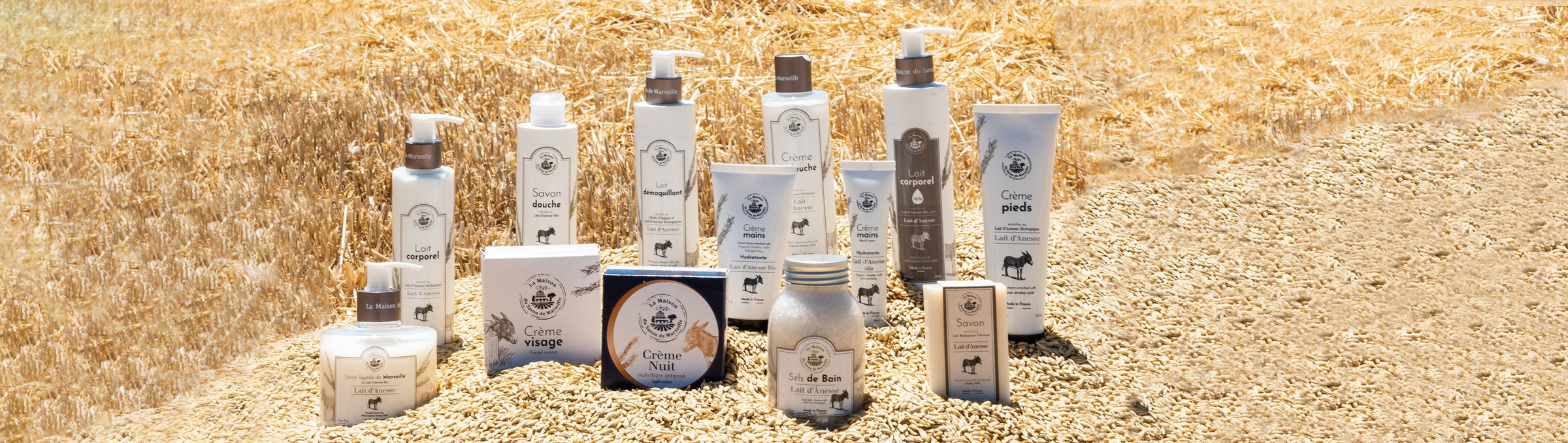 Soins corps au lait d'ânesse