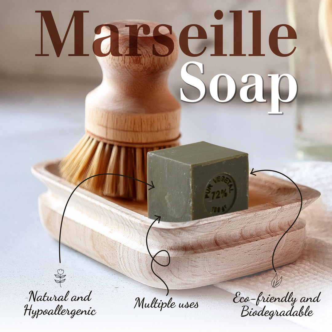 Marseille Soap Bar 4oz - Authentic Savon de Marseille