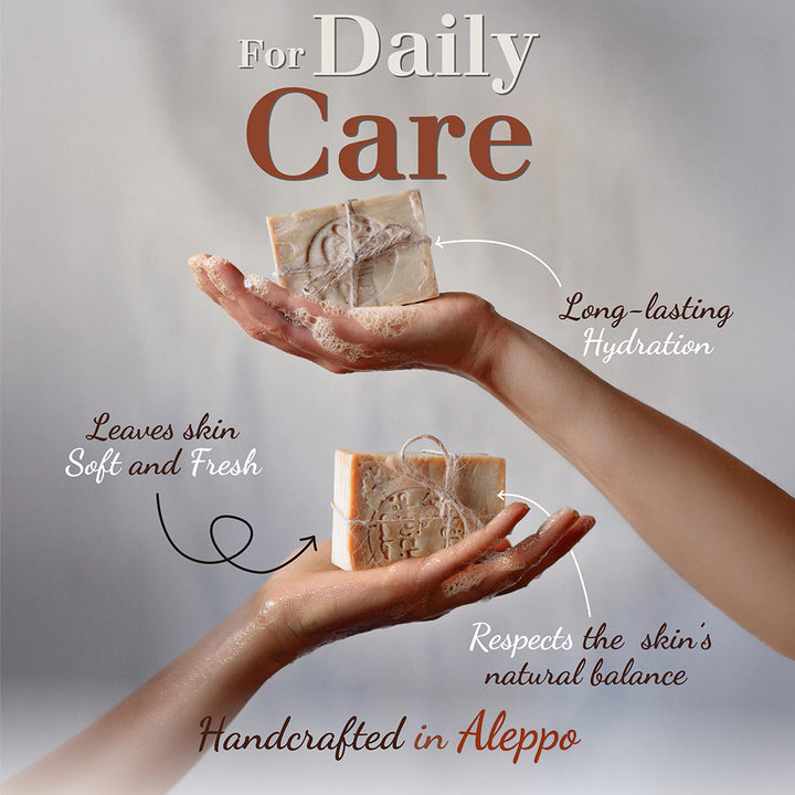 Authentic Aleppo Soap with Laurel Oil (30%) - Made in Syria, 7oz